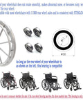 Get A Buttery Smooth Ride With These Heavy Duty Wheelchair Rear Bearings 4 Pack Universal 11mm Fits Seven 16 Inch Axle diagram showing wheel and bearings.