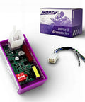 4 Pin DC CDI Ignition Module Replacement for ATV Dirt Bike Scooter and Go Kart with Dual DIP Switch, plug and wires visible