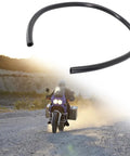 Dope 50cm Flexible Silicone Tubing 5mm Bore For Hot Radiant Coolant Heater And Vacuum Line Automotive Piping Kit With Rock Solid High Temp Durability black silicone hose shown with motorcycle use