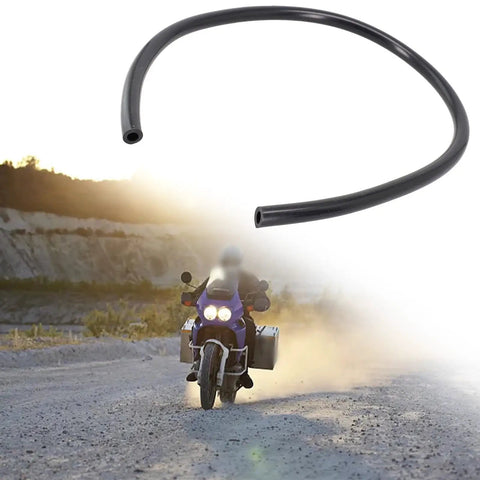 Dope 50cm Flexible Silicone Tubing 5mm Bore For Hot Radiant Coolant Heater And Vacuum Line Automotive Piping Kit With Rock Solid High Temp Durability black silicone hose shown with motorcycle use