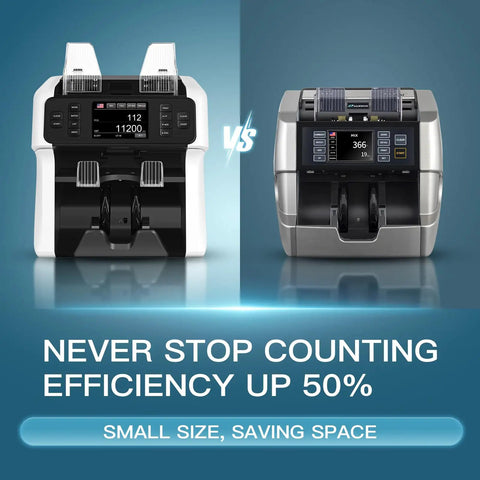 Turbocharged Money Counter Machine With Mixed Denomination Sorting And Reject Pocket, Counterfeit Detection, Multi Currency Sorter