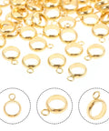 Top Shelf Stainless Steel Bail Beads For Jewelry Making Supplies Featuring Durable Charm Hangers And Smooth Spacer Beads Made For Super Easy Diy Projects That Jumpstart Your Next Craft Session With Zero Hassle Or Expensive Gear, golden bail beads with open loops.