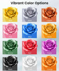 Color options chart for Silk PLA Plus Filament 1.75mm 1kg Silver With Chrome Like Gloss Finish And Smooth Silk Texture