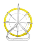 Fiberglass Fish Tape Reel For Flexible Wire And Cable Run Through Walls Ideal For Electrical Installations Heavy Duty Fishtape Puller 6mm Rodder With Superior Bend Radius And Pull Strength