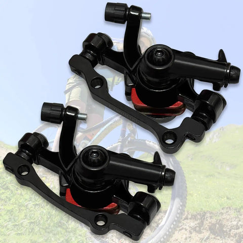 Aluminum Alloy Mechanical Disc Brake Caliper Set For Front And Rear Universal Fit For Folding Road Mountain And BMX Bikes