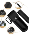 Bushcraft Hand Auger Wrench With Flint Scotch Eye Wood Drill Peg And Manual Hole Maker Multitool in Leather Case details