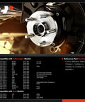 Close-up of Two Piece Rear Wheel Bearing And Hub Assembly Set For Audi And Volkswagen Vehicles 2005 To 2022, uninstalled.