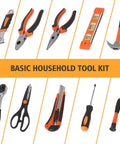 All In One Home Repair Tool Kit With Plastic Toolbox Case For DIY Projects, 247 Piece General Household Hand Tools Set