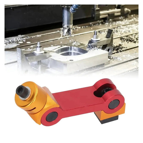 Heavy Duty Cnc Mill Positioner Featuring Adjustable T Slot Work Stop And Visual Locator For Dead Nuts Machining Precision And Boss Level Flex Rig on CNC machine
