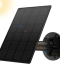 Solar Powered Outdoor Floodlight Security Camera With 10400mAh Battery IP65 Waterproof Night Vision Two Way Audio AI Human Detection PIR Motion Sensor Cloud Storage Smart Life App Ready solar panel