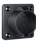Heavy Duty EV Charger Nozzle Holster Dock For J1772 EV Coupler Connector Wall Mount Organizer For Your Garage in black plastic