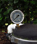Low Pressure Glycerin Filled Pressure Gauge 0 To 30 Psi KPa 304 Stainless Steel Case One Quarter Inch NPT Lower Mount Lead Free