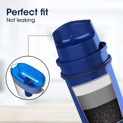CRF-950Z Water Filter Jug Replacement 3-Pack for PUR PPF900Z close-up showing fit and filter materials