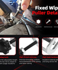 Heavy Duty Wiper Arm Puller And Battery Terminal Remover Kit showcasing adjustable features and pro-grade build in use