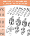 Stainless Steel Measuring Cups And Spoons Set With Nesting Square Design For Kitchen Includes 7 Cups And 7 Spoons Plus 5 Mini Spoons And 1 Leveler Durable 18 Zero Stainless Steel Gadgets For Cooking And Baking displayed on white background