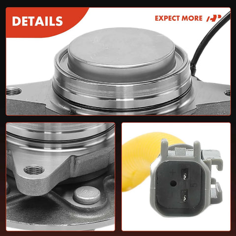 Front Wheel Bearing And Hub Assembly With ABS For Ford Expedition 2018 To 2020 F 150 2018 To 2020 Lincoln Navigator close-up details