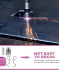 Premium Plasma Cutter Tips Kit With Steel Electrodes And Nozzles Plus Protective Covers For Fast Precise Cuts And Easy Install On Any Cutting Machine Without Burrs, using nozzles for efficient cutting.
