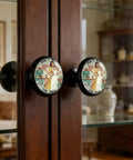 Funny Don't Make Me Poison Your Food Sign Cabinet Knobs 4 Pack Acrylic on glass door cabinet in living room
