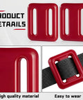 Two Pack Red Diving Weight Belt Set With Vinyl Coated Lead Weights 1 Lb Each 0.5 Kg Dual Weight Blocks For Flexible Buoyancy