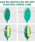 Electric Fence Tester With LED Indicator Lights For Pulsed Energizers Clip On Fence Wires Or Tape Fences Up To 40mm Tape Width on fence line