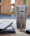 Paragliding Paramotor Lover Stainless Steel Insulated Tumbler For Men And Women Gift, Cool PPG Flying Gear with mountain design