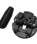Sequential Shifter Mod Plate For TH8A USB Racing Wheel Adapter with black knob and aluminum base