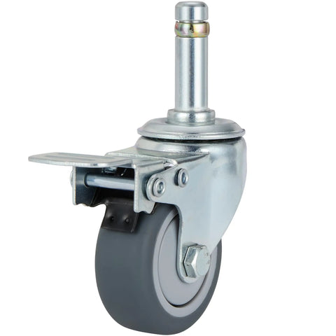 Set Of 4 Beefy 2 Inch Stem Caster Wheels Heavy Duty Swivel Locking Casters Seven Sixteenth Inch Stem Replacement Wheels