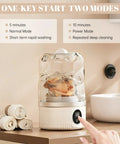 Sleek Mini Portable Washing Machine With Bright Digital Screen And Cordless Battery For Hella Fast Loads Designed For Lazy Dorm Days And Smooth Hotel Stops Keeps Your Threads Looking Fresh, showcasing two washing modes.