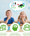16 Pack Wind Powered Stem Craft Kits For Kids That Make Science Fun With Hands On DIY Vehicle Building Toys, group learning