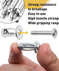 Close-up view of 20 Pcs M4 X 20 Hollow Door Anchor Set For Hollow Walls Stainless Steel Cavity Fixing Anchors, demonstrating size and design.