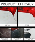 Before and after images showing All Colors Car Scratch Repair Pen Easy Touch Up For Light Scratches And Chips Universal Paint Match.