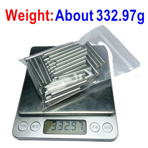 64 Pack 5mm x 40mm Dowel Pins for Shelves and Furniture, 304 Stainless Steel Wood Pegs For Tight Fits, Ground Precision Tolerances, Built Tough Metal Dowel Rods For Everyday Repairs on scale