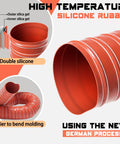 3 Inch Intake Hose For Auto Air Duct System With Double Layer Silicone Flexible Ducting High Temp Heat Resistant Vacuum Hose Red 1 Meter Length For Brake Cooling And Induction Air Intake For Your Ride