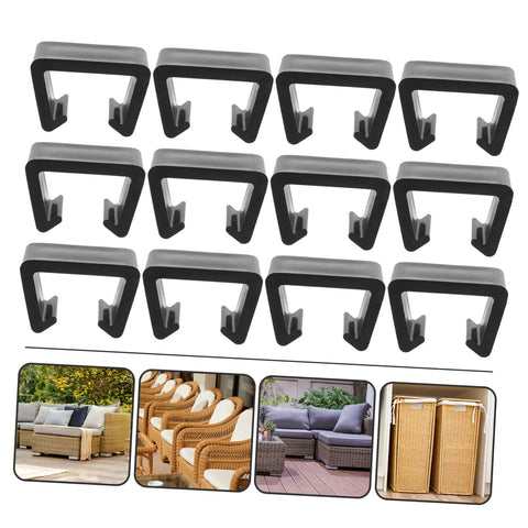 12 Pack Garden Furniture Clips For Patio Sofas And Outdoor Sectionals Wicker Chair Fasteners Rustproof Lightweight And Easy To Install