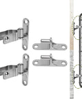 Beefy Heavy Duty Gate Hinges 1-3/8in Stainless Steel 304 Wall Mount Hinges for chain link fence gates.