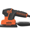 Pro Grade Detail Sander With 1.2 Amp Motor 16,000 OPM Compact Corded Power Three Position Comfort Grip Dust Collector