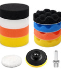 Make Your Ride Look Slick As Glass With This 11 Piece 3 Inch Drill Buffing Pad Set includes foam and wool pads for polishing.