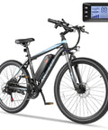 26 Inch Electric Mountain Bike for Adults With Peak 749W Motor, Trail Ready 19.8 Mph Ebike, LCD display, front suspension