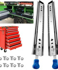 Beefy 22 Inch Locking Drawer Slides, Full Extension Side Mount With Ball Bearing, 145 Lb Load, 2 Piece Set, industrial tool chest with screws