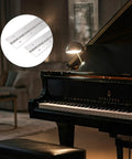 Heavy Duty Piano Hinge 24 X 2 Inch 304 Stainless Steel Continuous Hinge 2 Pack shown near a grand piano.
