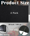 Two Pack Garage Floor Mats 60 By 36 Inches Oil Spill Mat With Waterproof Backing Black Reusable Rubber Mats For Driveways And Garages Protect Surfaces From Oil Spills with dimensions shown
