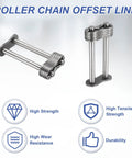 Heavy Duty Dtn G Iso Din 20B 3 Roller Chain Connecting Master Link With 1 25 Inch Pitch Manganese Steel Pin for industrial machinery
