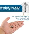 Six Pack 12mm Momentary Push Button Switches 2 Pin SPST 1NO Aluminum Alloy Round Shell IP66 Waterproof Panel Mount 12V 1A