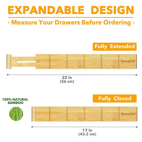Straight Up Real Deal Bamboo Drawer Dividers With Custom Insert Grid And Label Stickers For Kitchen Storage Hack Effortless Expandable Fit For Cabinets Or Dressers Top Tier