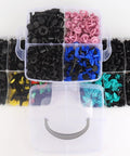 Massive 725 Piece Car Push Retainer Clips And Auto Fasteners Kit with 23 sizes in a plastic organizer