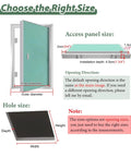 No Sweat Install Aluminum Frame Drywall Access Door Hidden Plumbing Inspection Hatch Paintable Ceiling Service Panel dimensions and opening guide