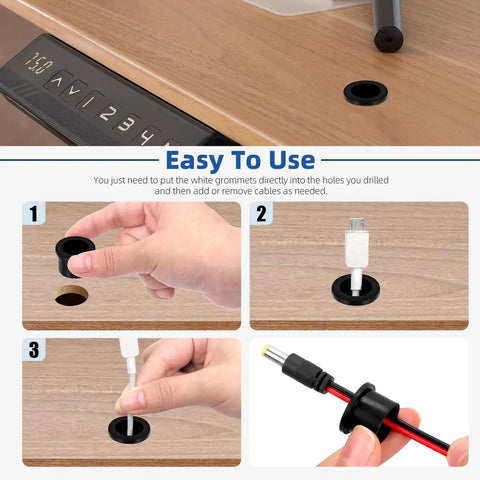 Installation guide for 72 Piece Rubber Grommet Set T Type Small Top Hat Grommets Waterproof For Wire Holes Automotive Firewall