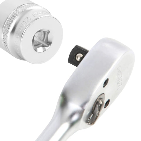 Three Eighths Inch Drive 6 Point Socket 26 Millimeter Thin Wall With Deep Markings for easy identification and ratchet head