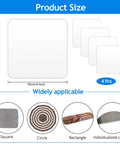 Non Slip Rug Tape And Pads Set For Hardwood And Tile Floors Reusable Washable Double Sided Rug Grippers That Grip And Stay Put