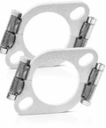 Heavy Duty 2 Pack Split Flange Repair Kit For Cars And Motorcycles with Zinc coating and 2.25 inch design.